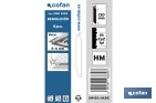 Hoja de sierra de sable para metal duro y acero inox. adecuada para metales duros de 2 a 4 mm de espesor | Uso profesional - Cofan