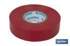 Insulating tape 180 microns | Red | Resistant to voltage, heat and different acids and alkaline materials - Cofan