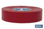 Insulating tape 180 microns | Red | Resistant to voltage, heat and different acids and alkaline materials - Cofan
