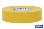 Insulating tape 180 microns | Yellow | Resistant to voltage, heat and different acids and alkaline materials - Cofan