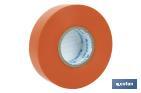 Insulating tape 180 microns | Orange | Resistant to voltage, heat and different acids and alkaline materials - Cofan