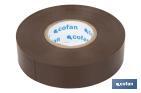Isolierband Braun aus PVC 20m x 19mm - Cofan