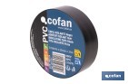 CINTA AISLANTE NEGRA DE PVC 180 MICRAS DE ALTA RESISTENCIA ELÉCTRICA Y TÉRMICA | IDEAL PARA CABLES, AUTOMOCIÓN Y BRICOLAJE