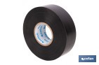 Cinta aislante negra de PVC 180 micras de alta resistencia eléctrica y térmica | Ideal para cables, automoción y bricolaje - Cofan