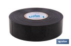 Cinta aislante negra de PVC 180 micras de alta resistencia eléctrica y térmica | Ideal para cables, automoción y bricolaje - Cofan