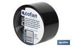 Insulating tape 180 microns | Black | Resistant to voltage, heat and different acids and alkaline materials - Cofan