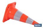 Cono de señalización para automoción | Color naranja | Altura: 50 cm - Cofan