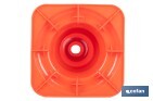 Cono de señalización para automoción | Color naranja | Altura: 50 cm - Cofan