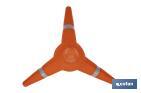 Tetrapod Reflective Traffic Cone 380mm - Cofan