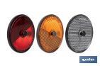 CATADIÓPTRICOS REDONDOS CON TORNILLO PARA FIJAR EN VEHÍCULOS | 3 COLORES Y 2 TAMAÑOS DIFERENTES