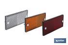 CATADIÓPTRICO RECTANGULAR CON TORNILLOS PARA FIJAR A VEHÍCULOS | PRODUCTO HOMOLOGADO | MEDIDAS: 106 X 50 MM | DISPONIBLE EN 3 COLORES