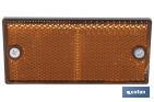 Catadióptrico rectangular con tornillos para fijar a vehículos | Producto homologado | Medidas: 106 x 50 mm | Disponible en 3 colores - Cofan