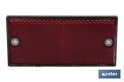 Catadióptrico rectangular con tornillos para fijar a vehículos | Producto homologado | Medidas: 106 x 50 mm | Disponible en 3 colores - Cofan