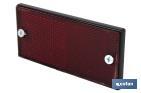 Catadióptrico rectangular con tornillos para fijar a vehículos | Producto homologado | Medidas: 106 x 50 mm | Disponible en 3 colores - Cofan