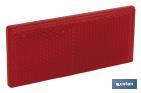 Catadióptrico Rectangular Autoadhesivo | Colores: ámbar y rojo | Medidas: 79 x 35 mm - Cofan