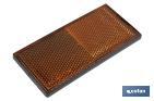 Catadióptrico rectangular con adhesivo para poner en vehículos | Medidas: 106 x 50 mm | Disponible en 3 colores - Cofan