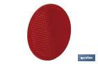 Catadióptricos redondos con adhesivo para fijar en vehículos | 3 Colores: rojo, ámbar y blanco | Diámetro: 55 mm - Cofan