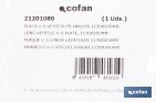 Placa V6 para vehículos largos | Material: aluminio | Recubrimiento con vinilo réflex N2 | Señalización homologada | Fácil de instalar | Disponible en varias medidas - Cofan