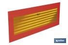 Placa V6 para vehículos largos | Material: aluminio | Recubrimiento con vinilo réflex N2 | Señalización homologada | Fácil de instalar | Disponible en varias medidas - Cofan