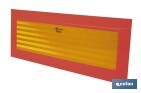 Placa V6 para vehículos largos | Material: aluminio | Recubrimiento con vinilo réflex N2 | Señalización homologada | Fácil de instalar | Disponible en varias medidas - Cofan