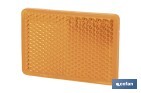 Adhesive rectangular reflector | Approved product | Available in 3 different colours | Size: 56 x 39 mm - Cofan
