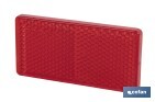 Adhesive rectangular reflector | Approved product | Available in 3 different colours | Size: 71 x 35 mm - Cofan
