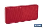 Adhesive rectangular reflector | Approved product | Available in 3 different colours | Size: 94 x 44 mm - Cofan
