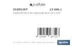Adhesive rectangular reflector | Approved product | Available in 3 different colours | Size: 94 x 44 mm - Cofan