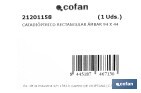 Adhesive rectangular reflector | Approved product | Available in 3 different colours | Size: 94 x 44 mm - Cofan