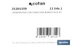 Adhesive rectangular reflector | Approved product | Available in 3 different colours | Size: 94 x 44 mm - Cofan