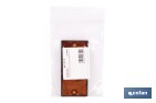 Rectangular reflector with 2 holes and adhesive backing | Screws not included | Approved product | Available in 3 different colours | Size: 106 x 50 mm - Cofan