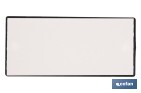 Rectangular reflector with 2 holes and adhesive backing | Screws not included | Approved product | Available in 3 different colours | Size: 106 x 50 mm - Cofan