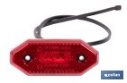 Luz de gálibo trasera LED roja 12/24V | IP68 Homologada ECE R3 para camión, remolque y caravana - Cofan
