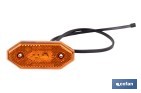 Luz de gálibo lateral LED ámbar 12/24V | IP68 Homologada ECE R7 para camión, remolque y tráiler - Cofan