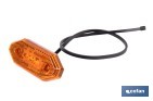 Luz de gálibo lateral LED ámbar 12/24V | IP68 Homologada ECE R7 para camión, remolque y tráiler - Cofan
