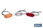 Luz de gálibo lateral LED ámbar 12/24V | IP68 Homologada ECE R7 para camión, remolque y tráiler - Cofan