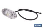 Luz de gálibo delantera LED blanca 12/24V | IP68 Homologada ECE R7 para camión, remolque y tráiler - Cofan