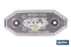 LUZ DE GÁLIBO DELANTERA LED BLANCA 12/24V | IP68 HOMOLOGADA ECE R7 PARA CAMIÓN, REMOLQUE Y TRÁILER