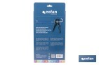 Professional caulking gun | Aluminium sealer gun | Suitable for 310ml cartridges - Cofan