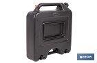 Recogedor de aceite usado | Capacidad: 14 litros | Material: HDPE | Bidón con tapa y filtro - Cofan
