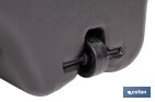 Recogedor de aceite usado | Capacidad: 14 litros | Material: HDPE | Bidón con tapa y filtro - Cofan