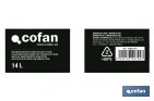 Recogedor de aceite usado | Capacidad: 14 litros | Material: HDPE | Bidón con tapa y filtro - Cofan
