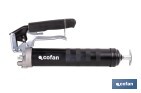 Bomba de engrase dual tipo pistola y palanca | Hasta 7000 PSI | Compatible con cartuchos de grasa de 400 g o carga a granel - Cofan