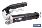 Bomba de engrase dual tipo pistola y palanca | Hasta 7000 PSI | Compatible con cartuchos de grasa de 400 g o carga a granel - Cofan