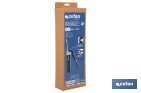 Bomba de engrase profesional de doble pistón | Capacidad: 400 g | Alta presión 6000 PSI - Cofan