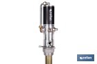 Bomba neumática lubricante | Relación 3:1 | Caudal: 14 LPM | Presión máxima: 10 bares | Disponible para bidones de 60 o 205 litros - Cofan