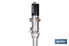 Bomba neumática lubricante | Relación 3:1 | Caudal: 14 LPM | Presión máxima: 10 bares | Disponible para bidones de 60 o 205 litros - Cofan