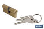 (BRASS) SECURITY CYLINDER IDENTICAL KEYS