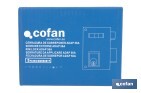 Cerradura de sobreponer de derecha | Adaptable al modelo 56A | Cilindro de Ø25 mm | Incluye 3 llaves | Disponible en dos medidas diferentes - Cofan