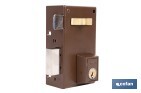 Cerradura de sobreponer de izquierda | Adaptable al modelo 56A | Cilindro de Ø25 mm | Incluye 3 llaves | Disponible en dos medidas diferentes - Cofan